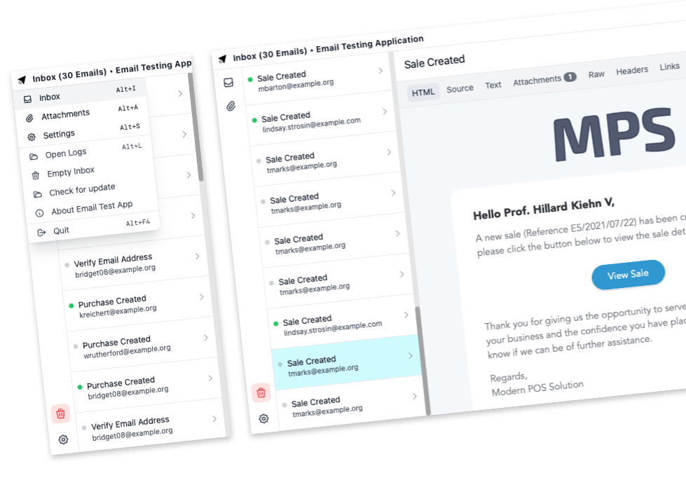 Main - EmailTesting.App